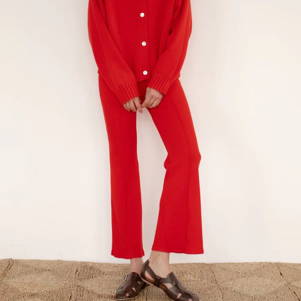 Donni the rib kick flare pant